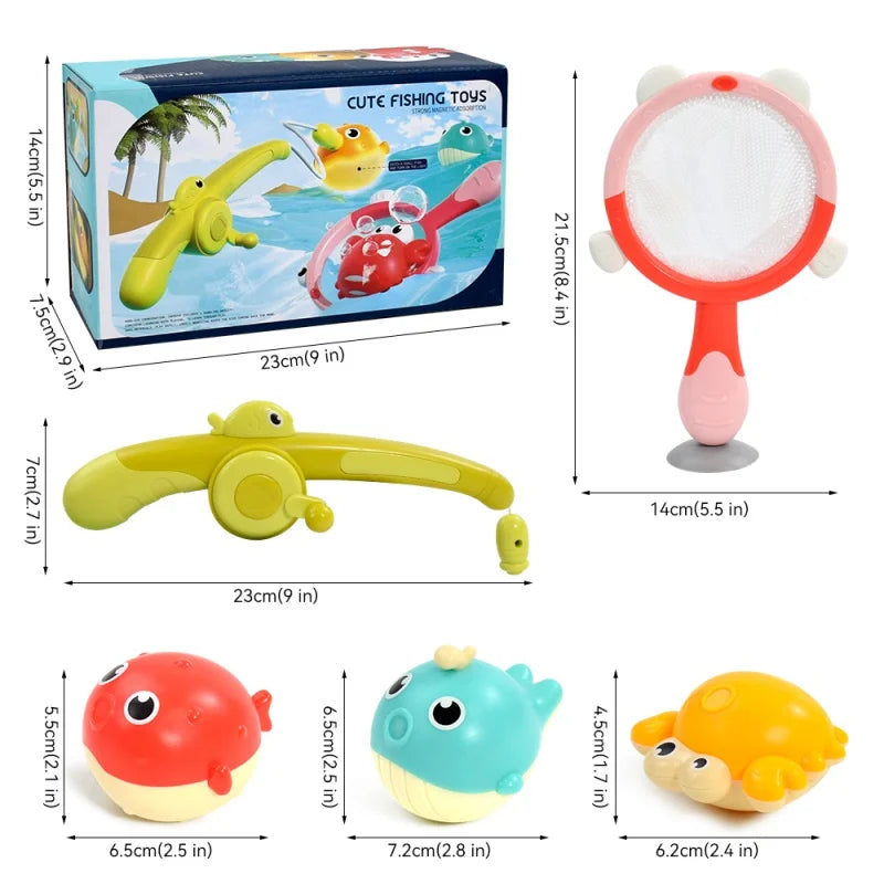 Magnetic LED Fishing Bath Toy – Fun & Interactive Water Play for Toddlers! 🎣🛁